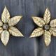 Pair of Massive wall lamps, designed by Willy Daro. 70s