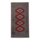 Vintage German geometric rug 72cm x 142cm 1970s - 1С1162