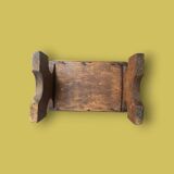 Small antique wooden stool chest – handcrafted