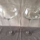 Duo of Vases Giant Cocktail Glasses Tealight Holders Cups on Blown Crystal Stand
