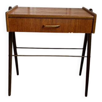Chevet ou table d'appoint en bois style danois vintage