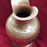 Copper ewer and its tray