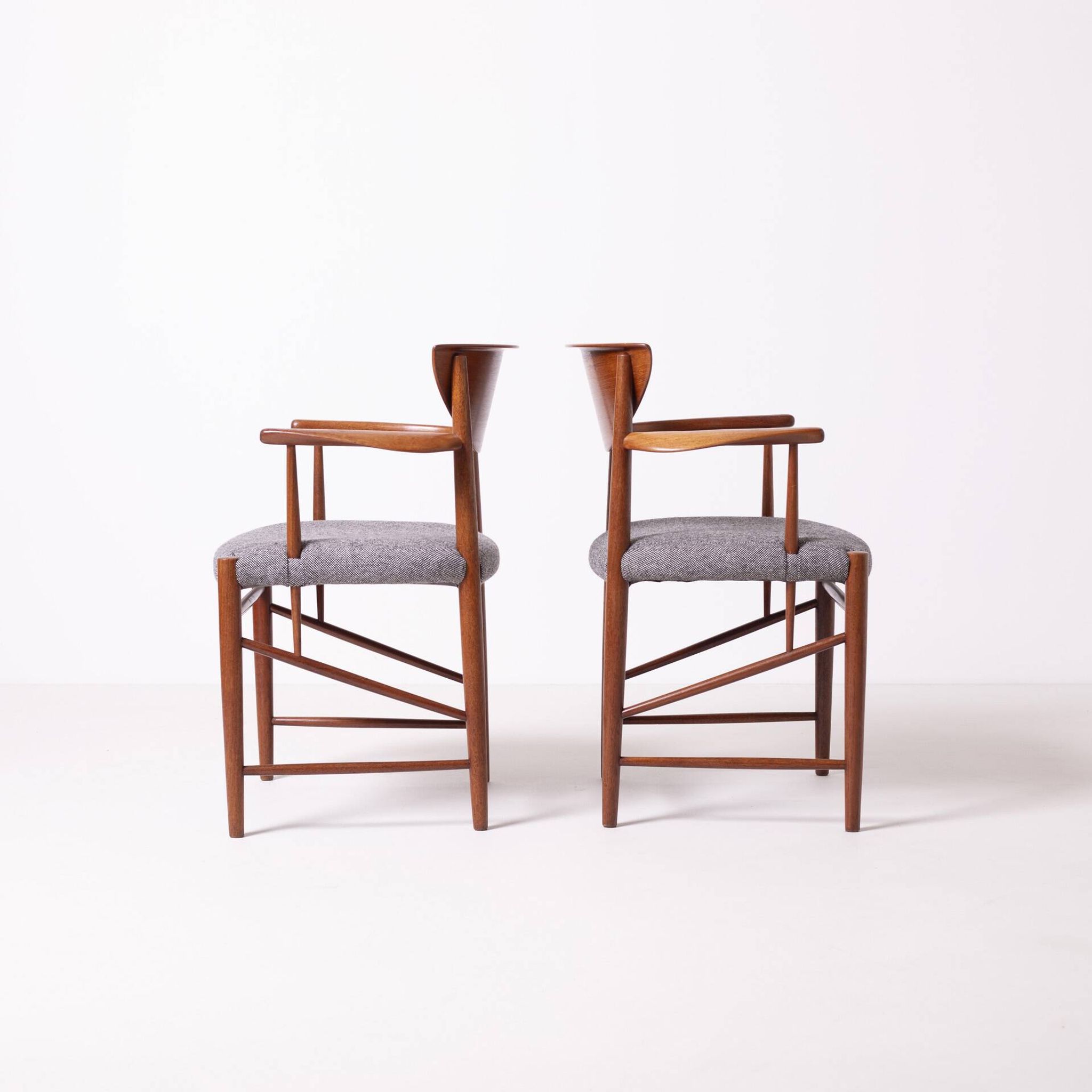 Ensemble de 4 fauteuils par Peter Hvidt et Orla Mølgaard-Nielsen pour Søborg Møbelf