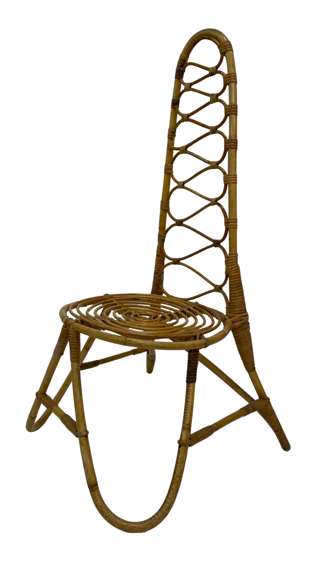 Vintage Rohe Noordwolde rattan chair