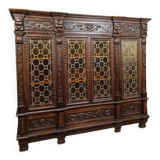 Renaissance-style walnut library, circa 1850