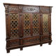Renaissance-style walnut library, circa 1850