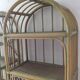 Pair of bamboo shelves from the 70s in rattan and wicker