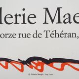 Alechinsky pierre (1927) "travaux d'impression", 1980. original poster in lithography