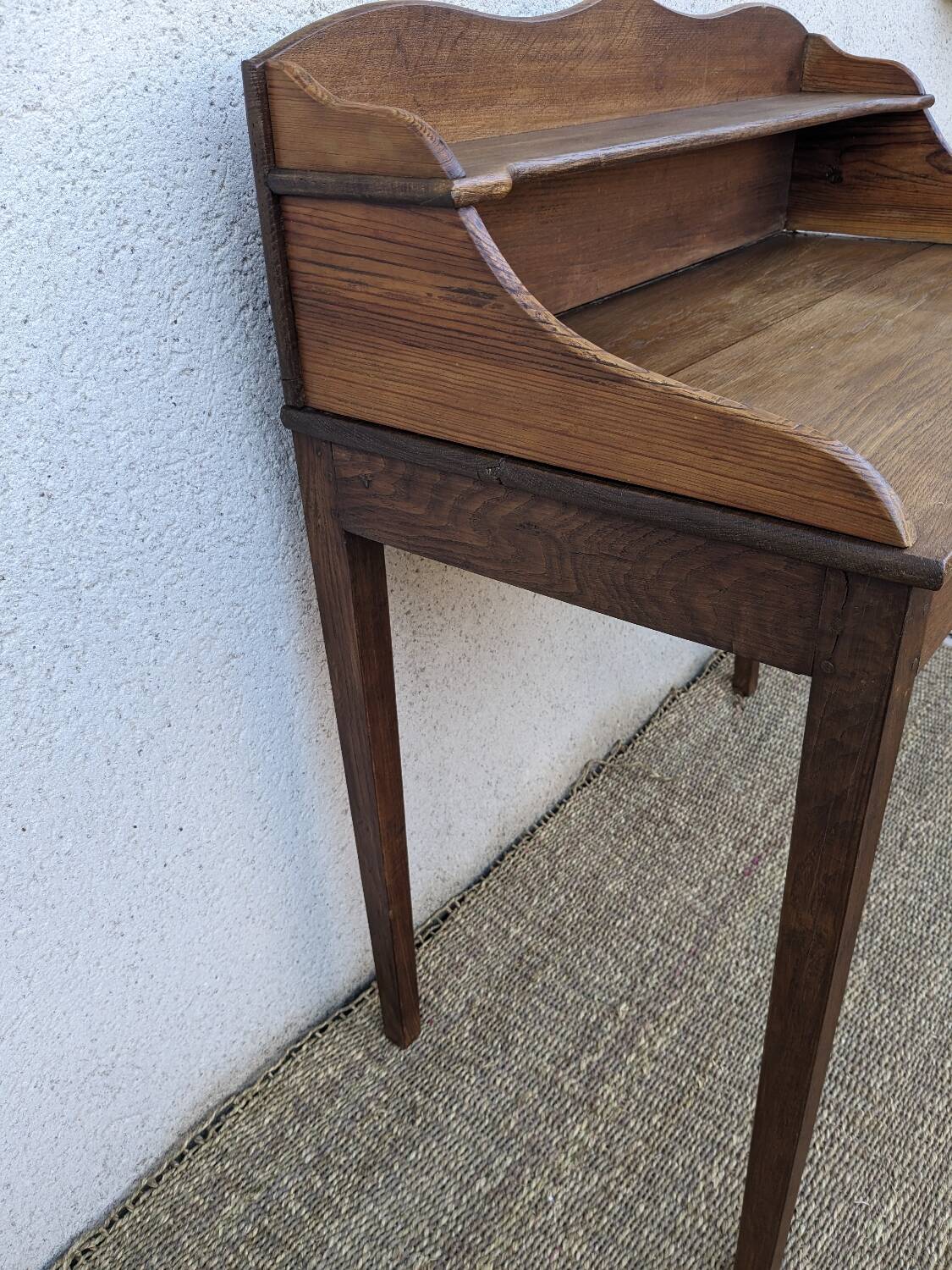 Rustic solid oak desk