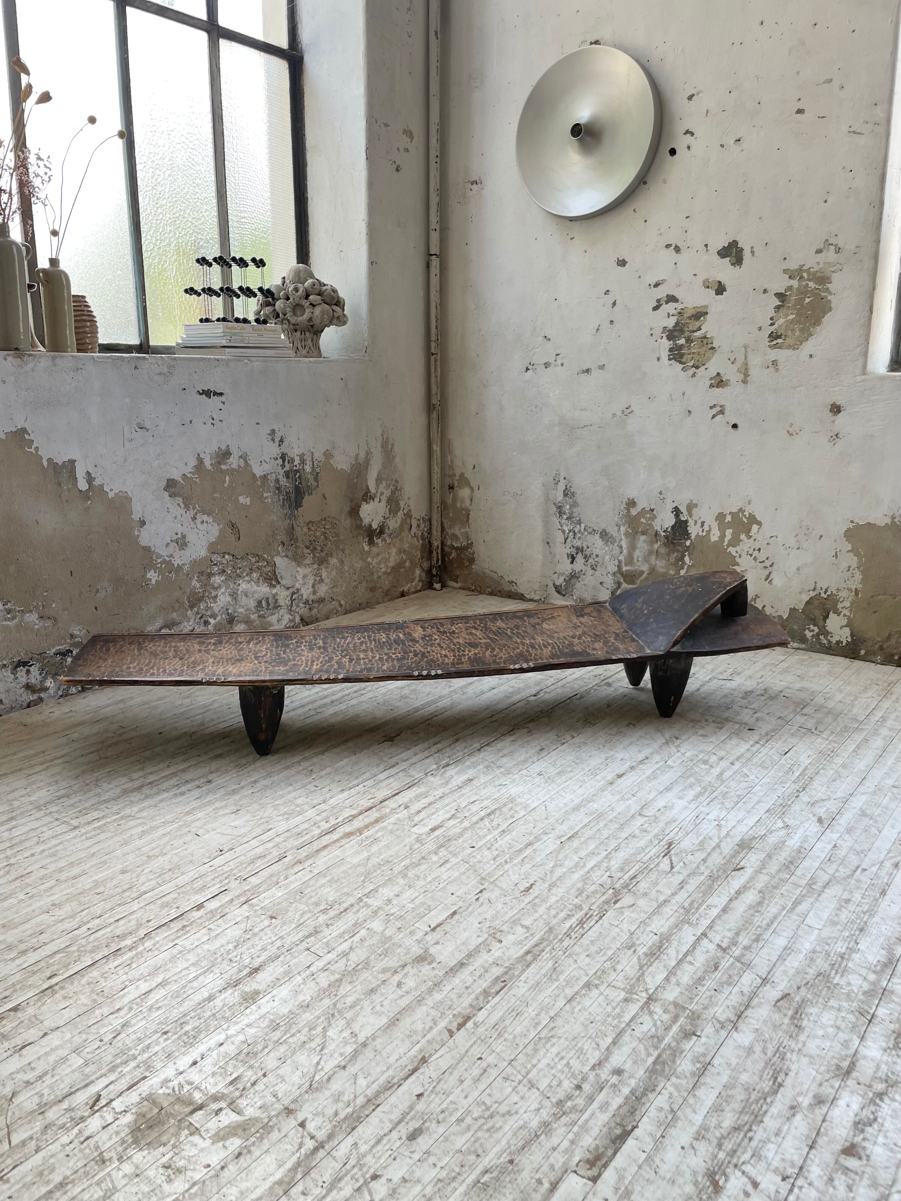 Senoufo coffee table bench from the 60s