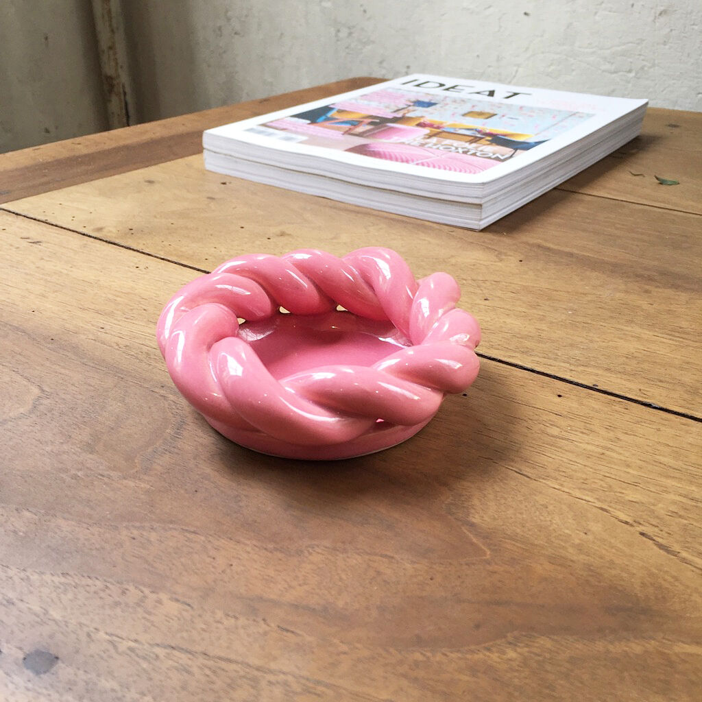 Ashtray empty-Pocket ceramic pink