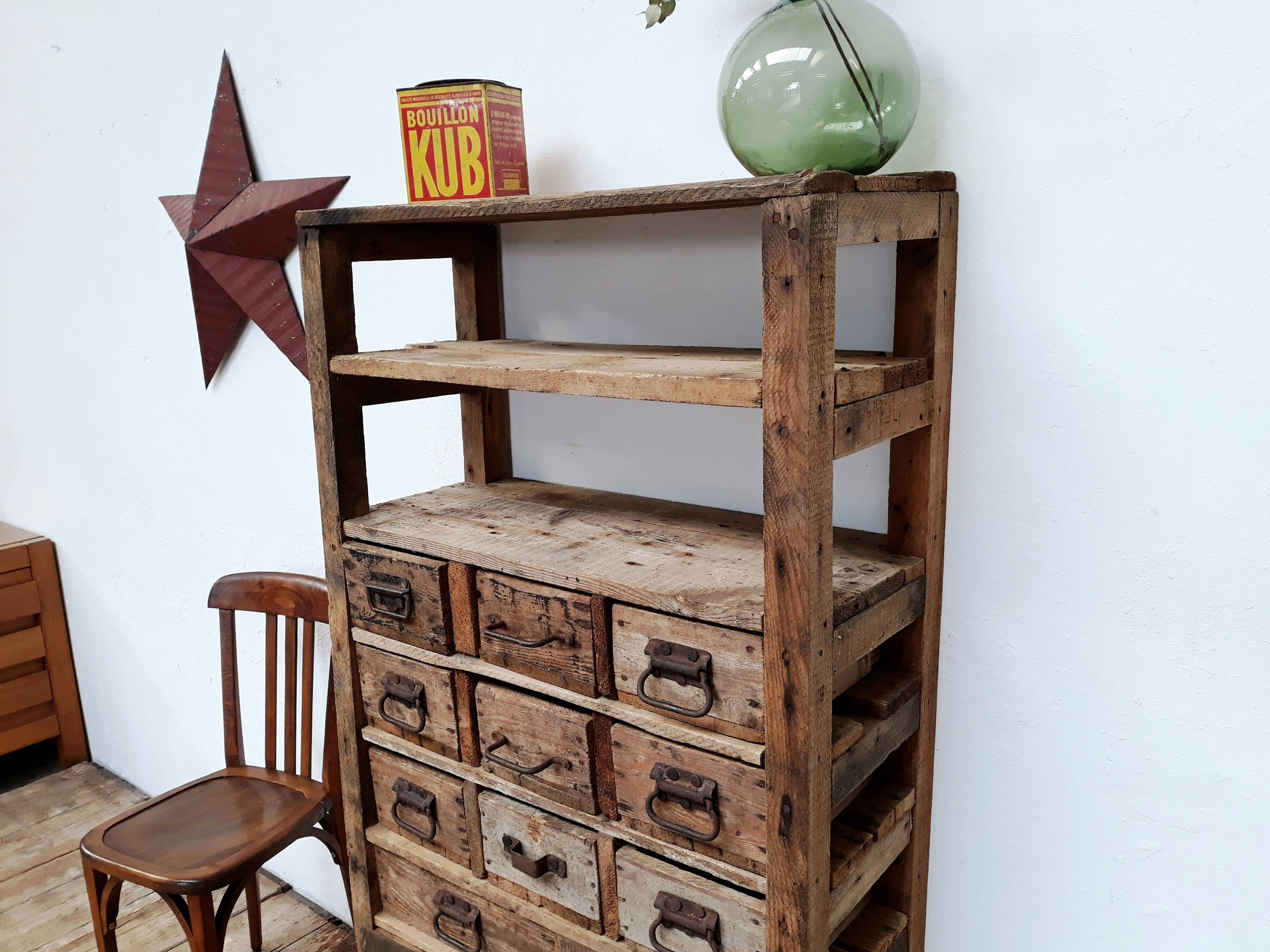 Craft cabinet with drawers