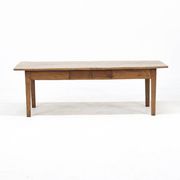 Table basse de ferme rustique en chêne