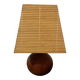 Lampe boule bois massif
