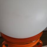 Orange ceramic lamp, Space Age, West Germany, 1960-70