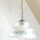Opaque glass chandelier tulip shape