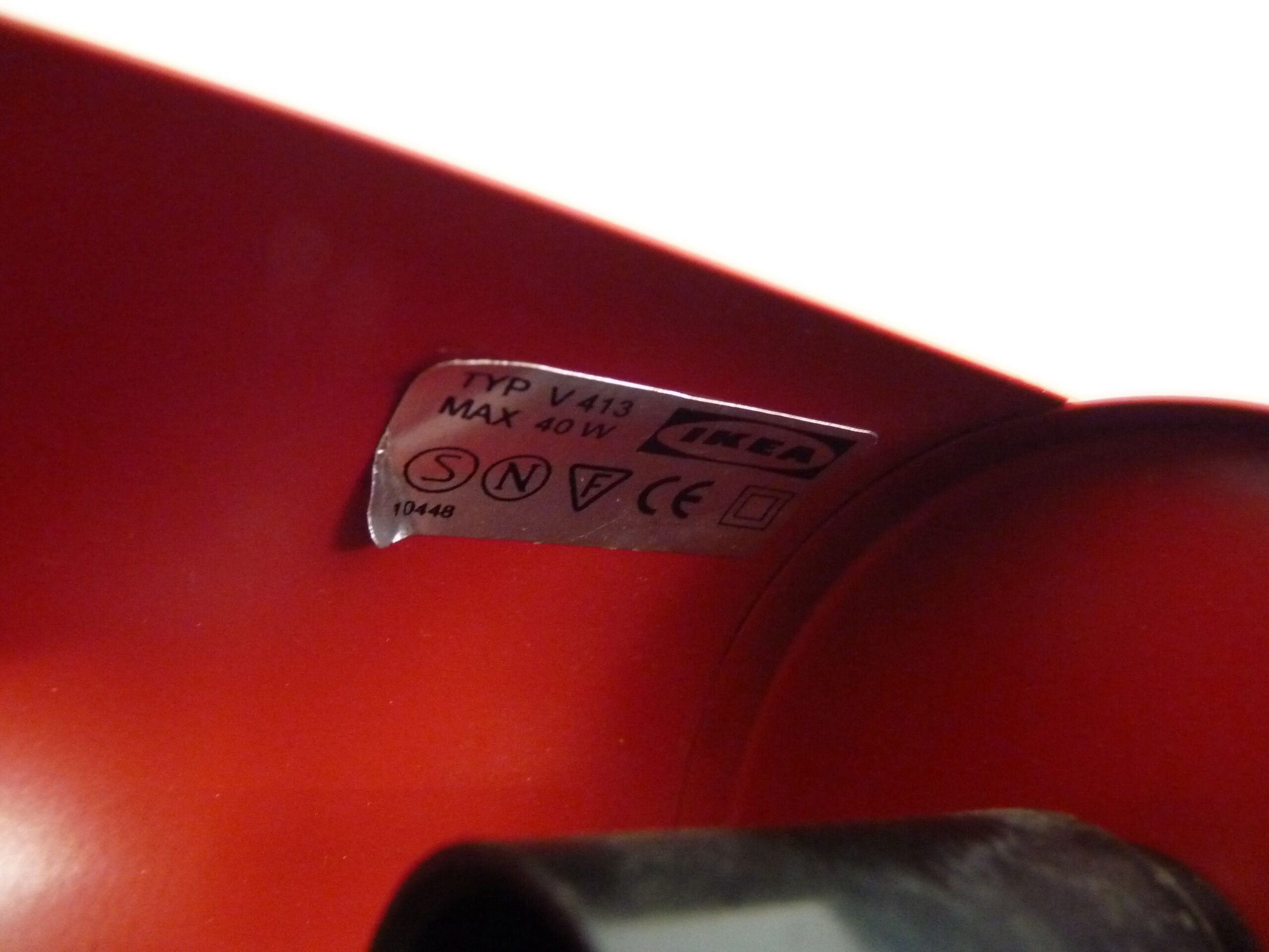 Ikea Sweden Typ V413 wall apply. Vintage Year 80