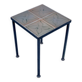 Petite table basse bout de canapé céramique vintage 1950