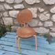 Pair of vintage stackable children's chairs