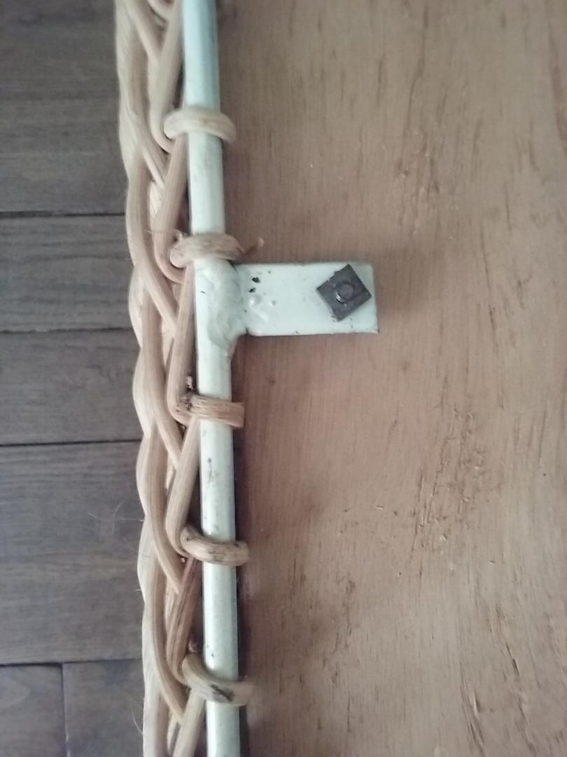 Vintage wicker toy box