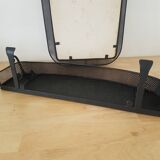 50's mirror and shelf in perforated metal