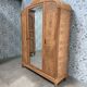 Armoire Art Déco en érable moucheté, rénovée