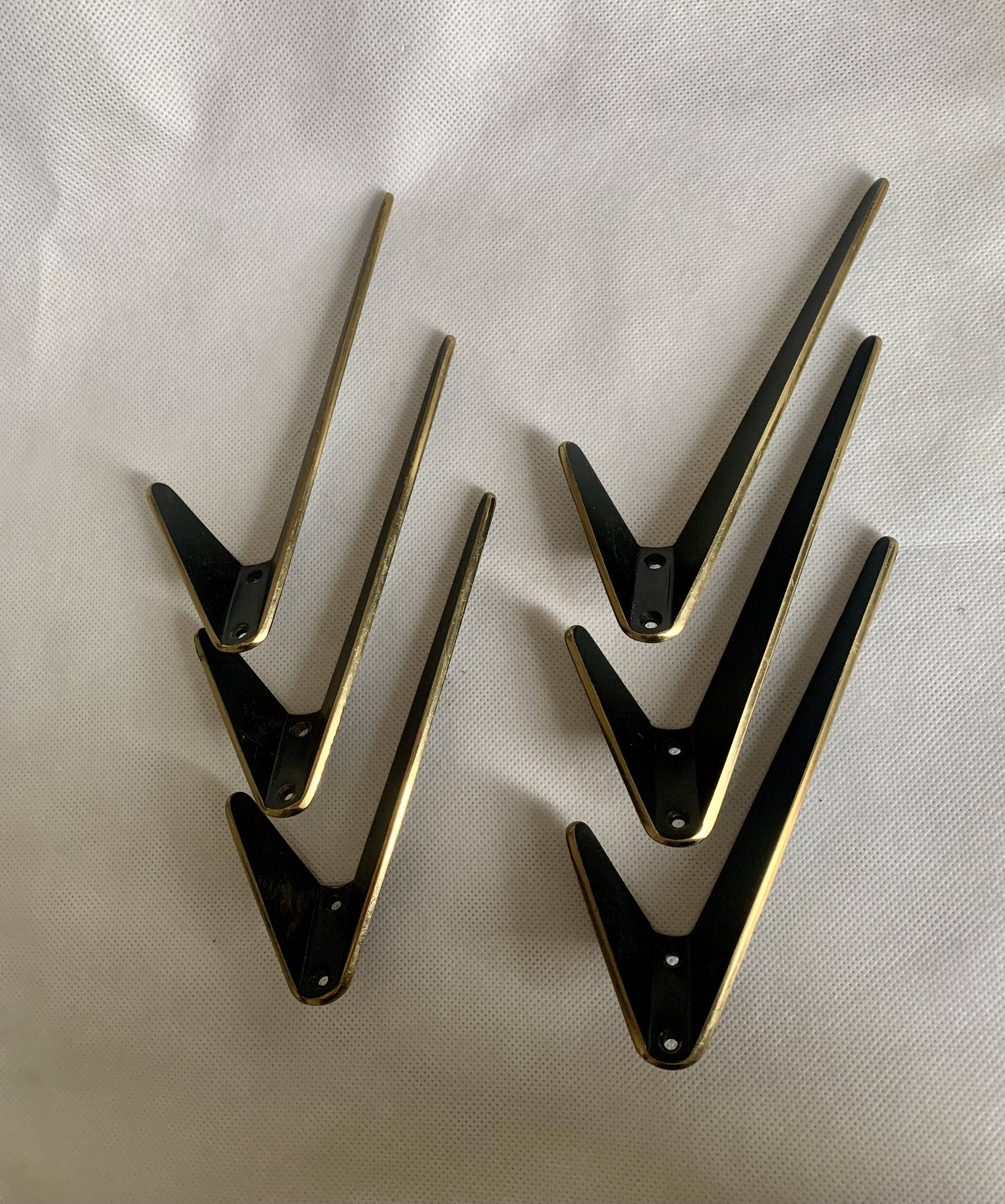 Mid-Century Wall Hooks by Hertha Baller - Set of 6
