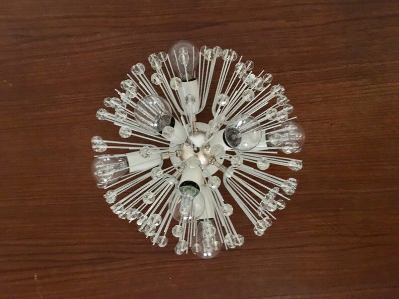 Snowflake wall or ceiling lamp by Emil Stejnar for Rupert Nikoll