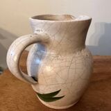 Vintage - Poterie du Marais Pitcher - Cracked Enameled Stoneware