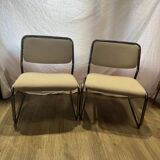 Paire de fauteuils tubulaires 70s