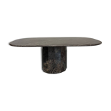 Vintage 80s Italian design marble dining table