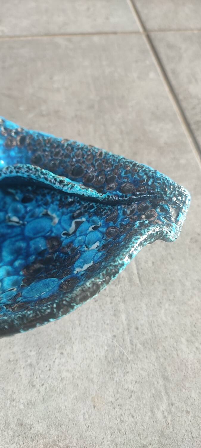 Fat Lava ceramic vase The Cyclops, Glaciers Enamels 1960s