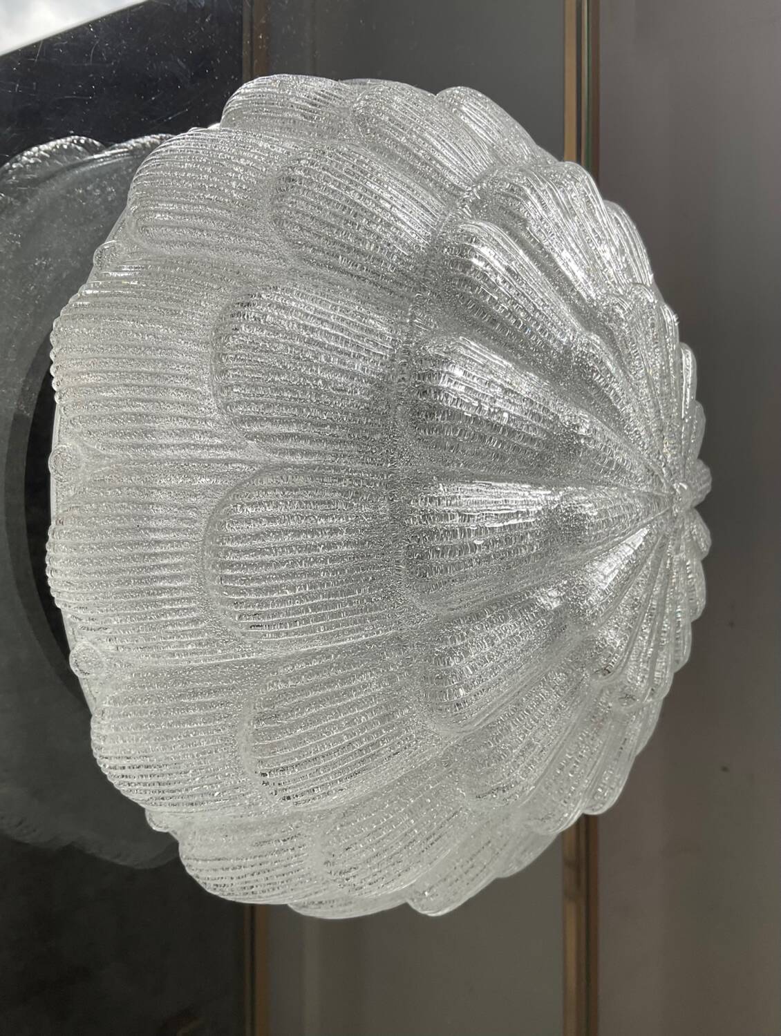 Vintage frosted glass wall or ceiling light