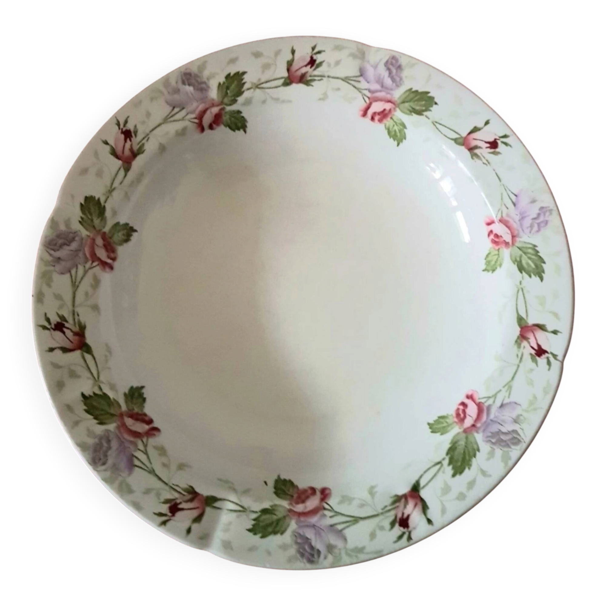Old plate France Sarreguemines U&C