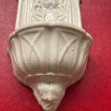 Digoin Sarreguemines earthenware holy water font