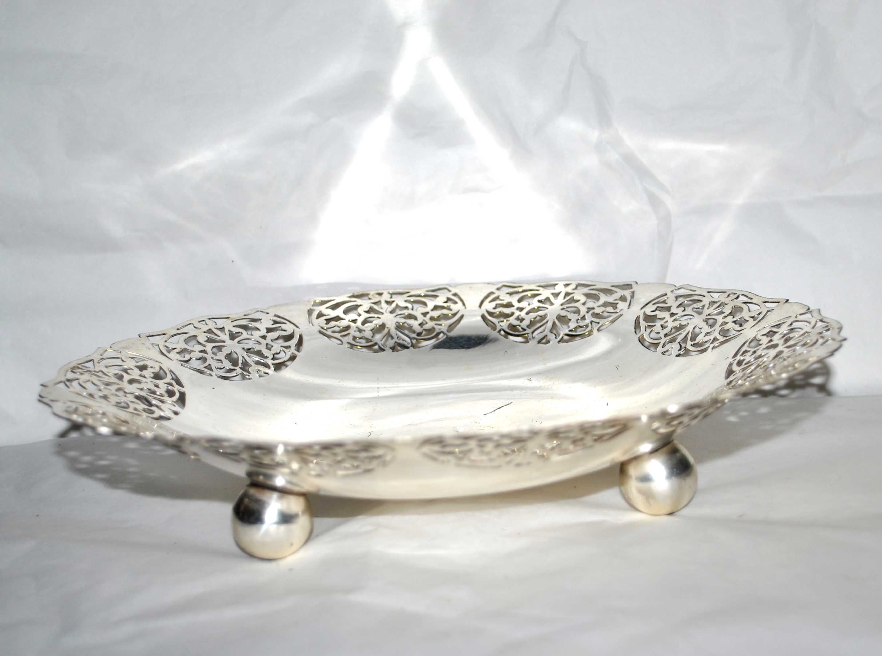 Vintage tripod cut in silver metal ERB Sweden - Prima NS Silver - Sweden