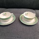 Set of vintage cups and saucers