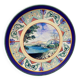 Plat circulaire en faïence de Gien