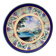 Plat circulaire en faïence de Gien