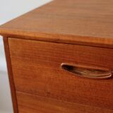 Vintage Scandinavian teak chest of drawers, Denmark, 1960