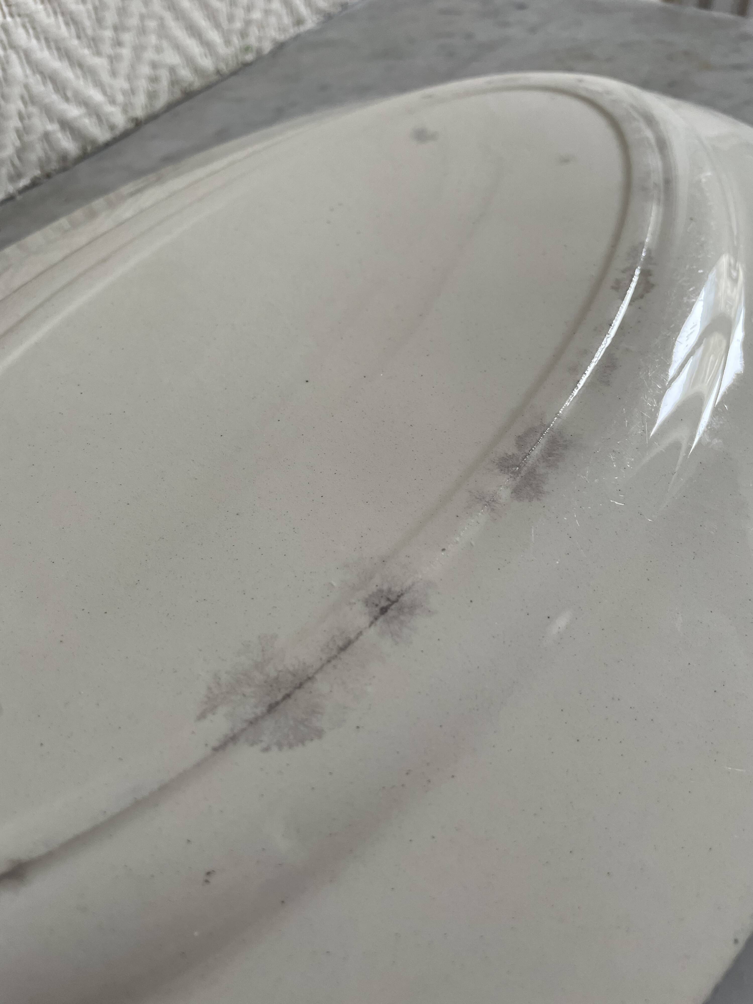 Oval ironstone dish from Salins