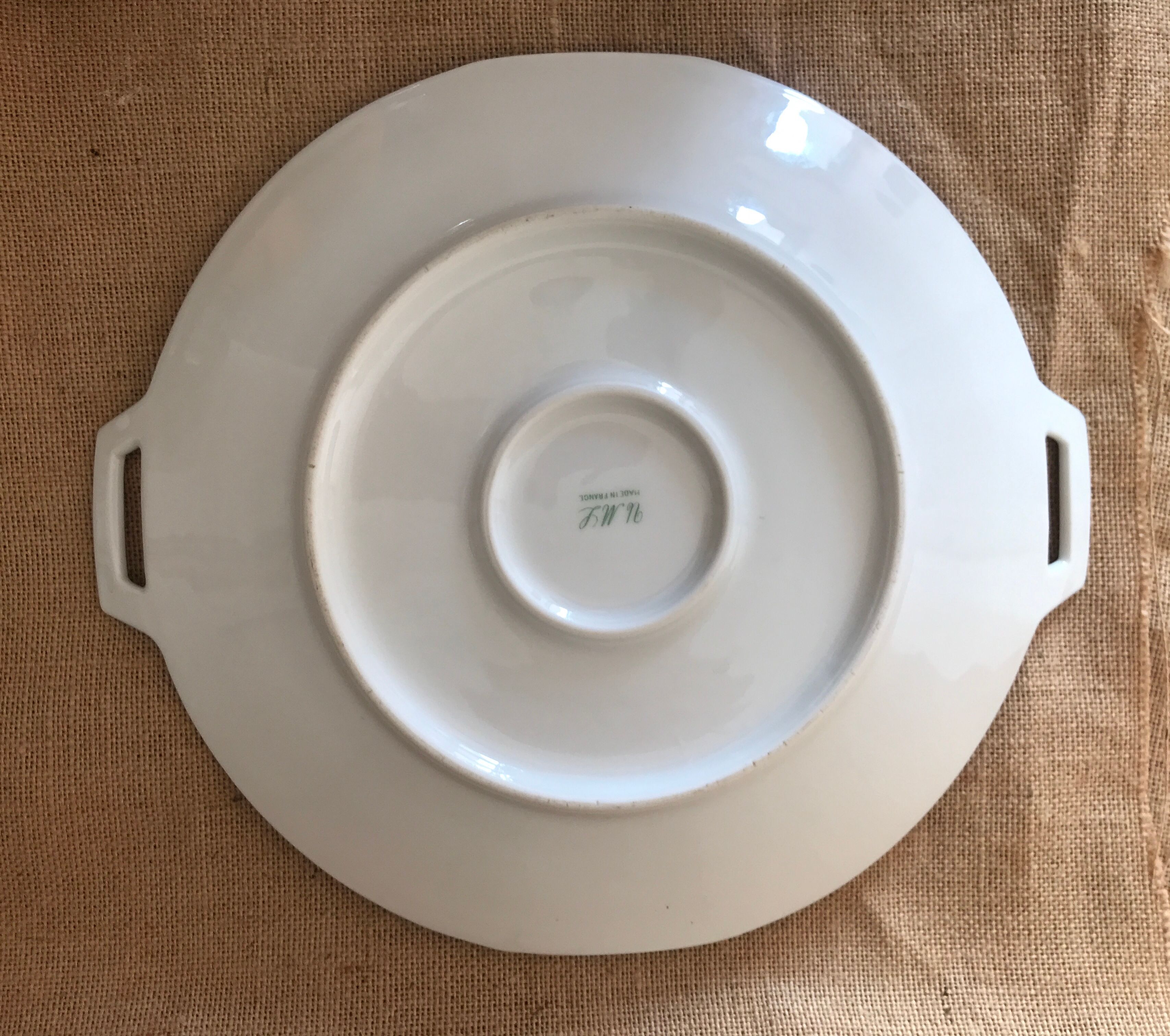 Marc Larcheveque Porcelain Art Deco Porcelain Pie Dish