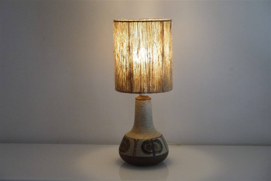 Danish ceramic lamp from Soholm 1970