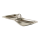 Small stainless steel dish with two compartments, Design, 1970