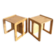 Paire de bouts de canapé tables basses ou chevets