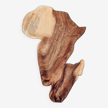 Assiette afrique en bois