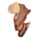 Africa wooden plate