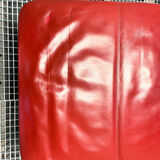 B&B Italia red leather lounge chair by Jeffrey Bernett