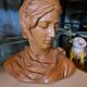 Terracotta bust of a woman