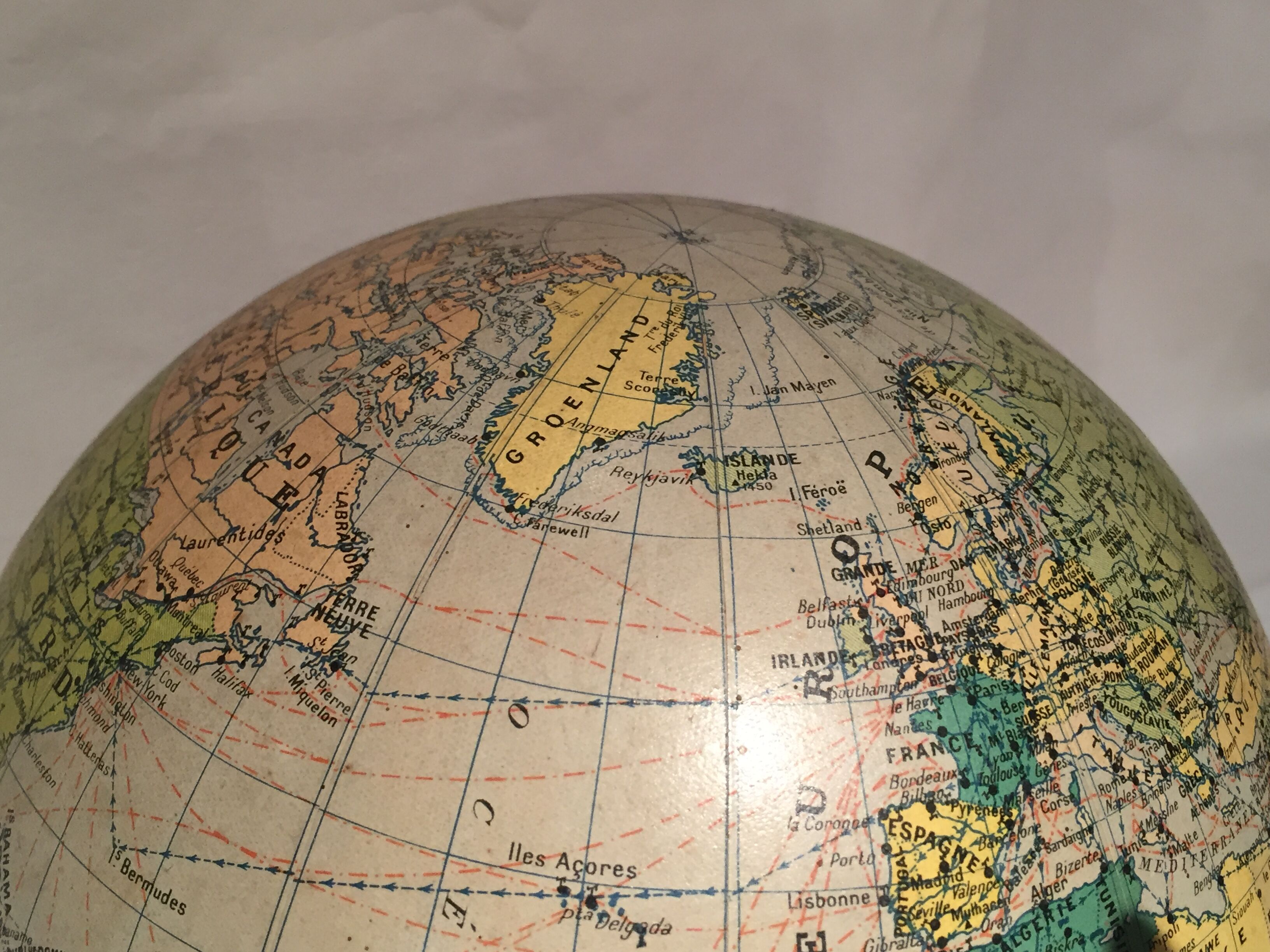 Vintage 20th century glass globe